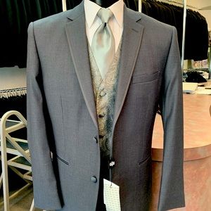 NWT Dark Grey Tuxedo.  Jacket and Pants
